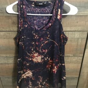 A.n.a. floral racerback tank